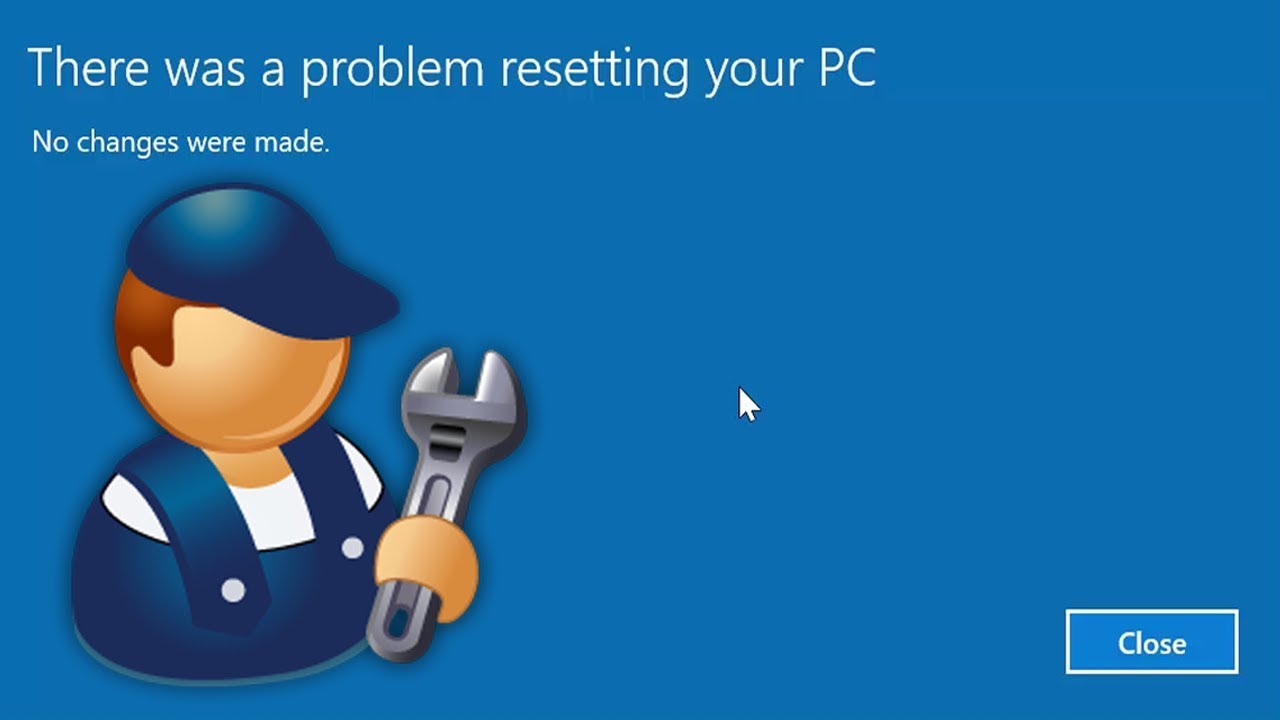 "There was a Problem Resetting Your PC"
